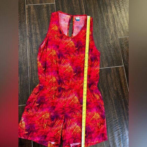 KAVU WOMEN'S LANDRY Sleeveless sz l Kavu Landry Sleeveless Romper Coral Flash - Picture 13 of 16